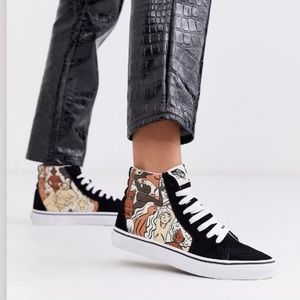 Vans Breast Cancer Awareness SK8-Hi Sneakers Women’s Size 7 Men’s Size 5.5